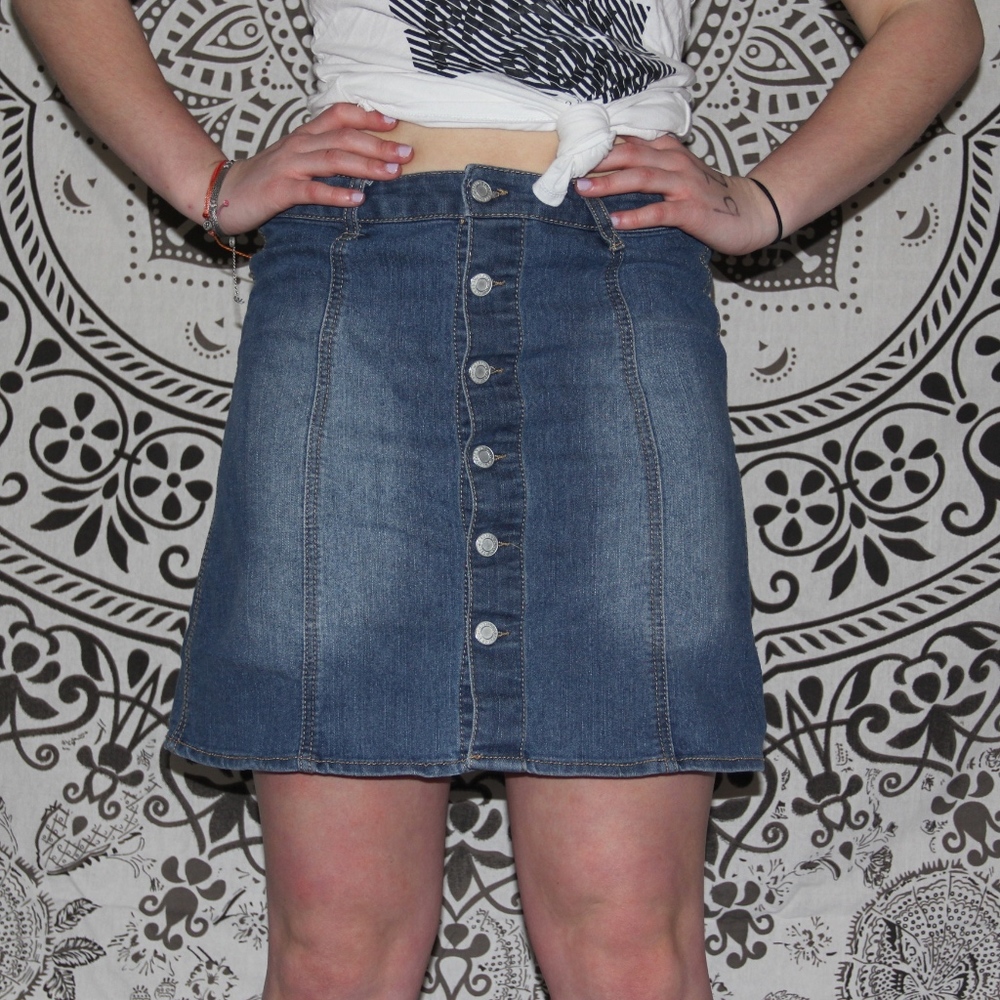jean skirt